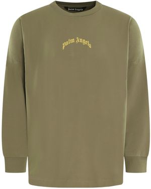 Palm Angels Long Sleeve T-Shirt - Green