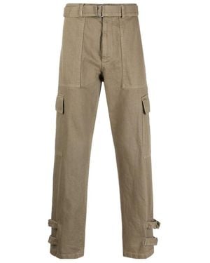 Dries Van Noten Belt Ring Casual Trousers - Natural