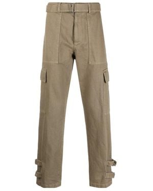 Dries Van Noten Belt Ring Casual Trousers - Natural