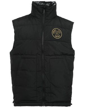 Versace Jeans Couture Quilted Reversible Waistcoat - Black