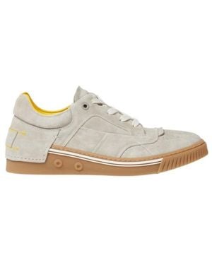 Fendi Fender Sneakers Light Suede Low-Tops - White
