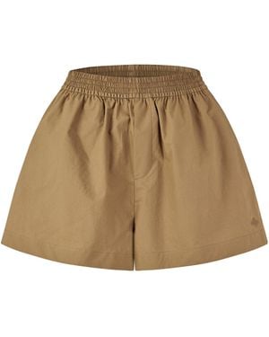 Varley Elastic-Waist Shorts - Natural