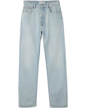 Miu Miu Five-Pocket Washed Denim Jeans - Blue