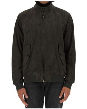 Baracuta G9 Zip-Up Bomber Jacket - Black