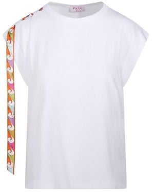 PUCCI Pucci Foulard Detailed T-Shirt - White