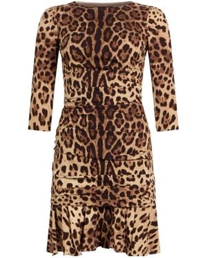 Dolce & Gabbana Short Dresses - Brown