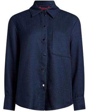 MAX&Co. Long Sleeves Overshirt - Blue