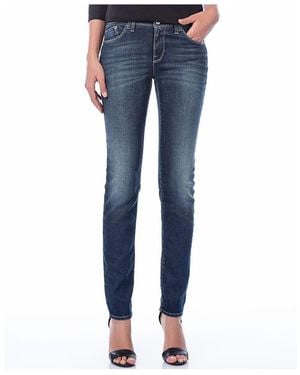 Armani Jeans Logo Slim Jeans - Blue
