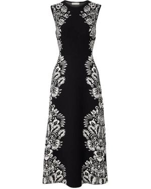 Ulla Johnson Liana Jacquard Midi Dress - Black