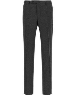 Incotex Pants With Front Crease - Gray