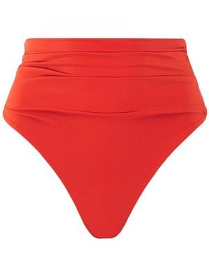 Jacquemus High-Wasited Gathered Bikini Bottoms