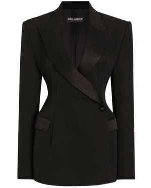 Dolce & Gabbana Tailored Blazer Jacket - Black