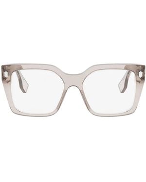 Fendi Eyewear Square Frame Glasses - White