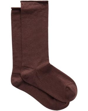 Brunello Cucinelli Cashmere-Blend Socks - Brown