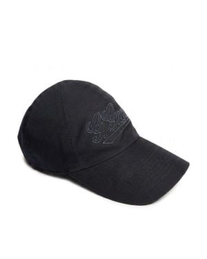 Gucci Cotton Baseball Hat With Embroidery - Blue