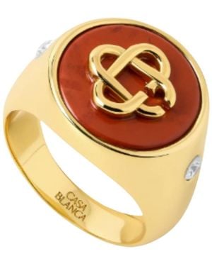 CASABLANCA Signet Ring - Metallic