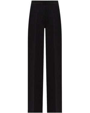 Twinset Pleated-Detail Zip-Fly Casual Pants - Black
