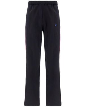Off-White c/o Virgil Abloh Arrows-Embroidered Track Trousers - Blue