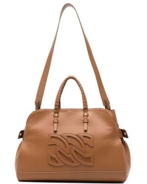 Casadei Park Avenue Velour Bag - Brown