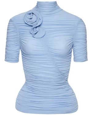 Magda Butrym Ruched Top - Blue