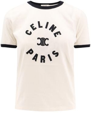 Celine Triomphe T-Shirt - Natural