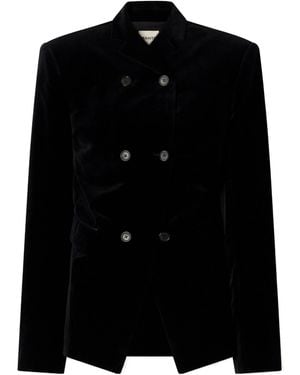 KHAITE Double-Breasted Blazer - Black