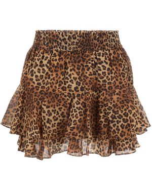 MC2 Saint Barth "Eivissa" Mini Skirt - Brown