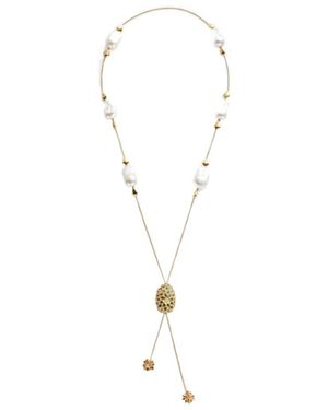 Bottega Veneta Rana Pearls Necklace - White