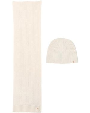 Ralph Lauren Lauren Wool Hat And Scarf - White