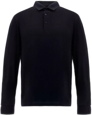 Herno Long-Sleeve Polo Shirt - Blue