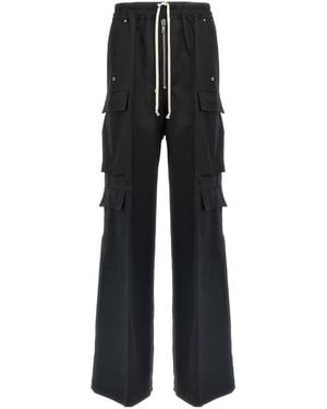 Rick Owens Drawstring Wide Leg Trousers - Black