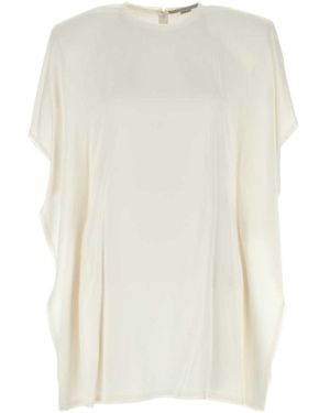 Stella McCartney Draped Mini Jersey Dress - White