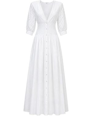 Ermanno Scervino V-Neck Dress - White