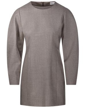 P.A.R.O.S.H. P.A.R.O..H. Ludy Wool Shift Dress - Grey