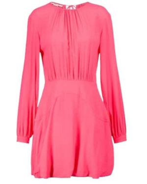 Stella McCartney Amanda Gathered Minidress - Pink