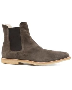 Common Projects Suede Chelsea Boots - Brown