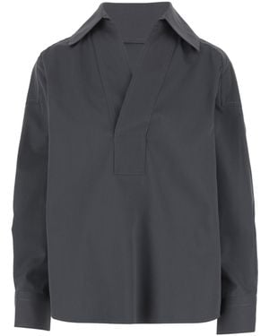 Bottega Veneta Contrast Stitched Shirt - Grey