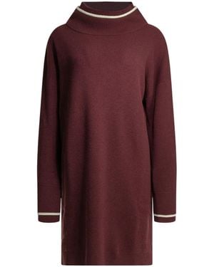 Brunello Cucinelli Long-Sleeved Knit Dress - Purple