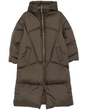 Khrisjoy Hooded Puff Coat - Brown