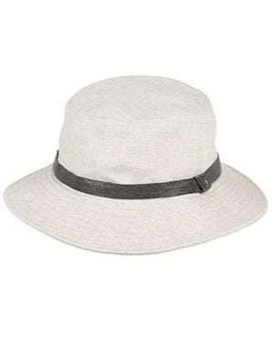Brunello Cucinelli Solid Color Medium Brim Bucket Hat - White