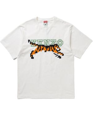 KENZO Pixels' Oversized T-Shirt - White