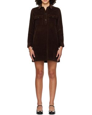 A.P.C. Mia Long-Sleeved Dress - Black