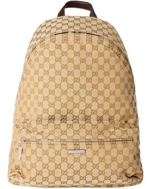 Gucci Monogramprint Backpack - Natural