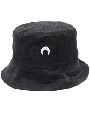 Marine Serre Embroidery Fisherman's Hat - Black