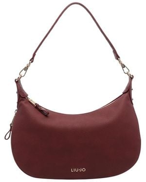 Liu Jo Logo Hobo Shoulder Bag - Purple