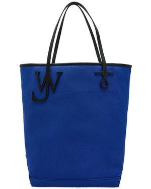 JW Anderson Anchor Large Canvas Tote Bag - Blue