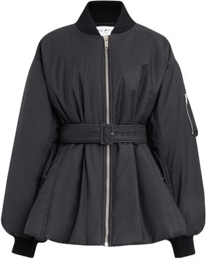 Alaïa Belted Bomber Jacket - Black