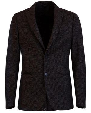 Tonello Notched Lapel Jacket - Black