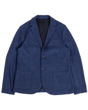 Harris Wharf London Long-Sleeved Suit Jacket - Blue
