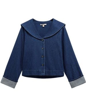 Barbour Long-Sleeve Denim Shirt - Blue